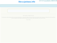 Tablet Screenshot of like-a-jackass.info